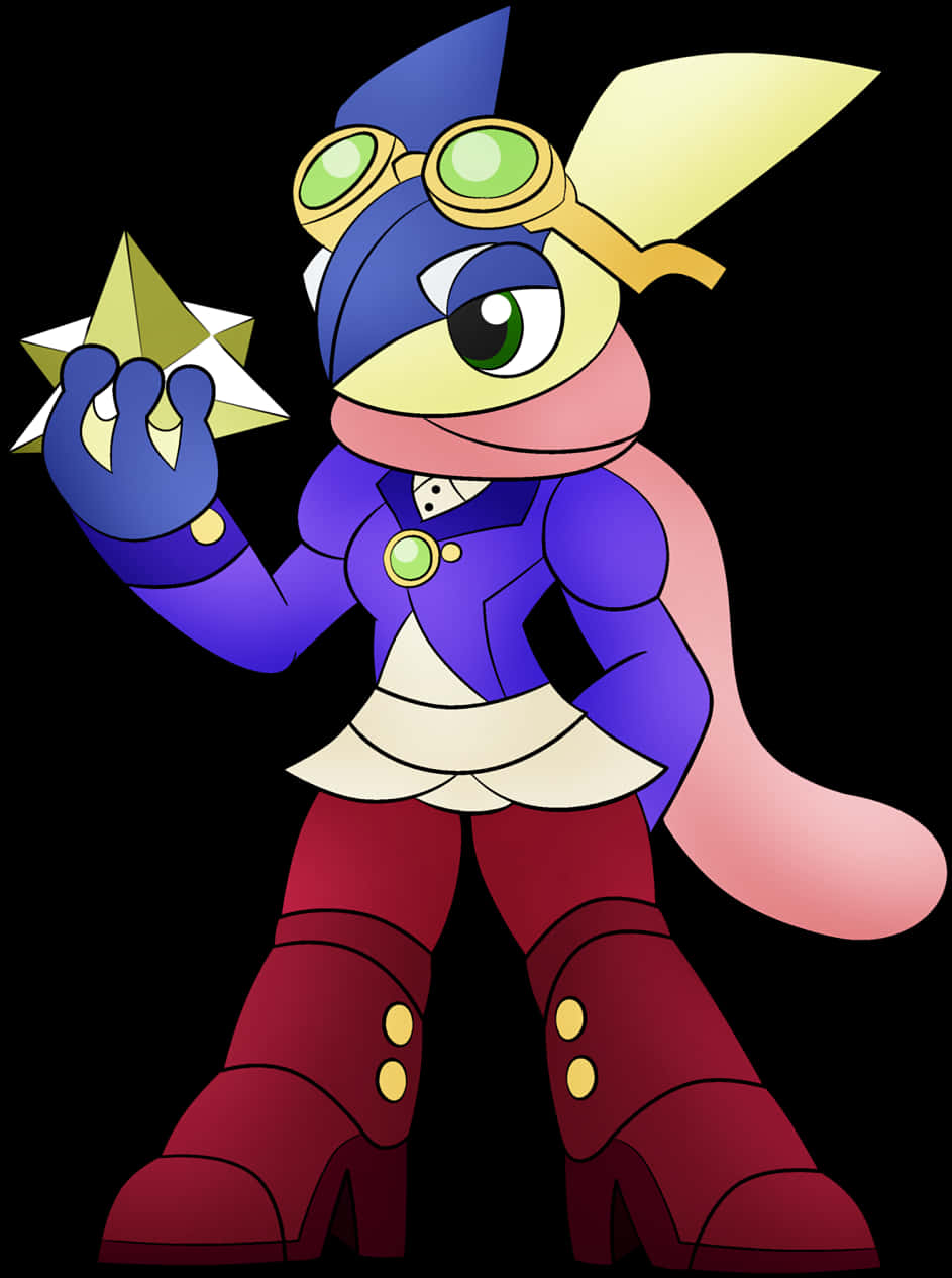 Greninja Crossover Character Art PNG Image