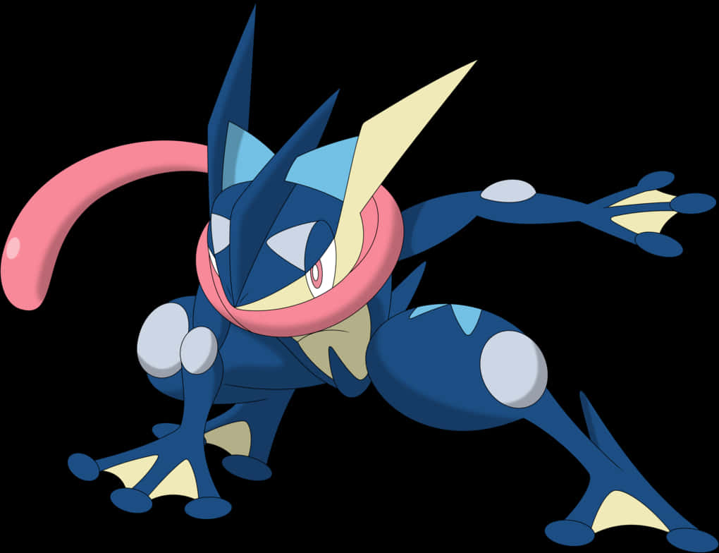 Greninja Pokemon Character Art PNG Image