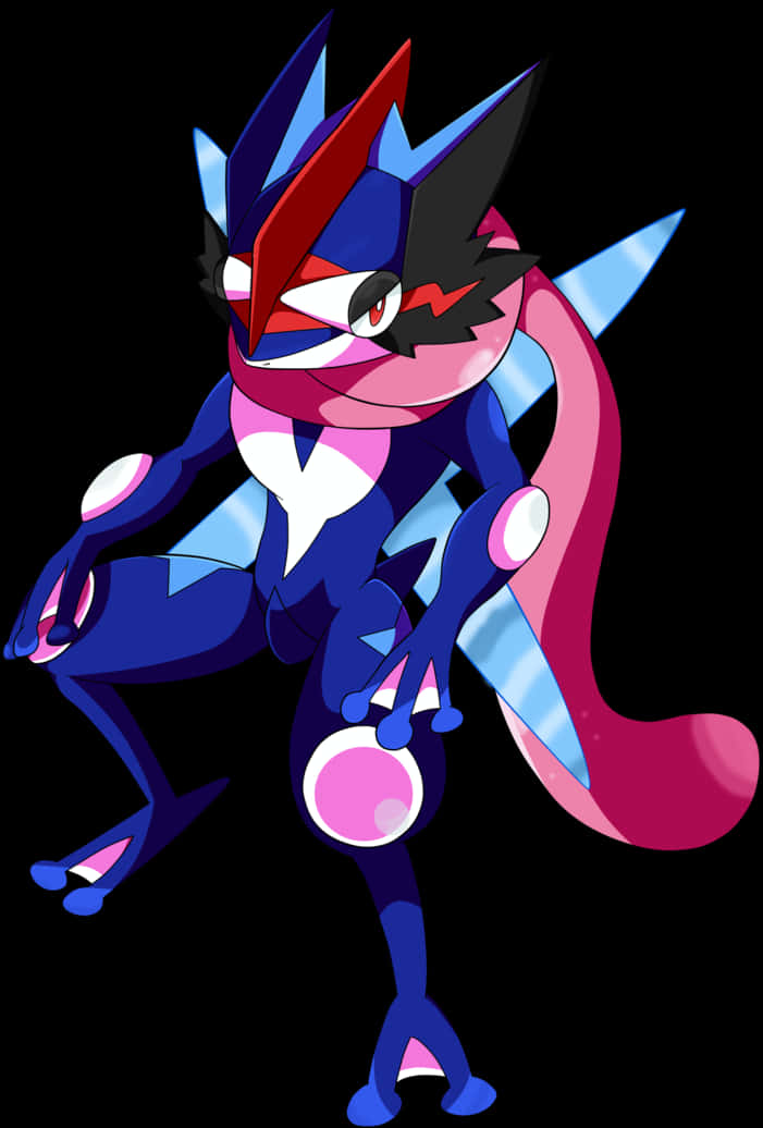 Greninja Pokemon Character Art PNG Image