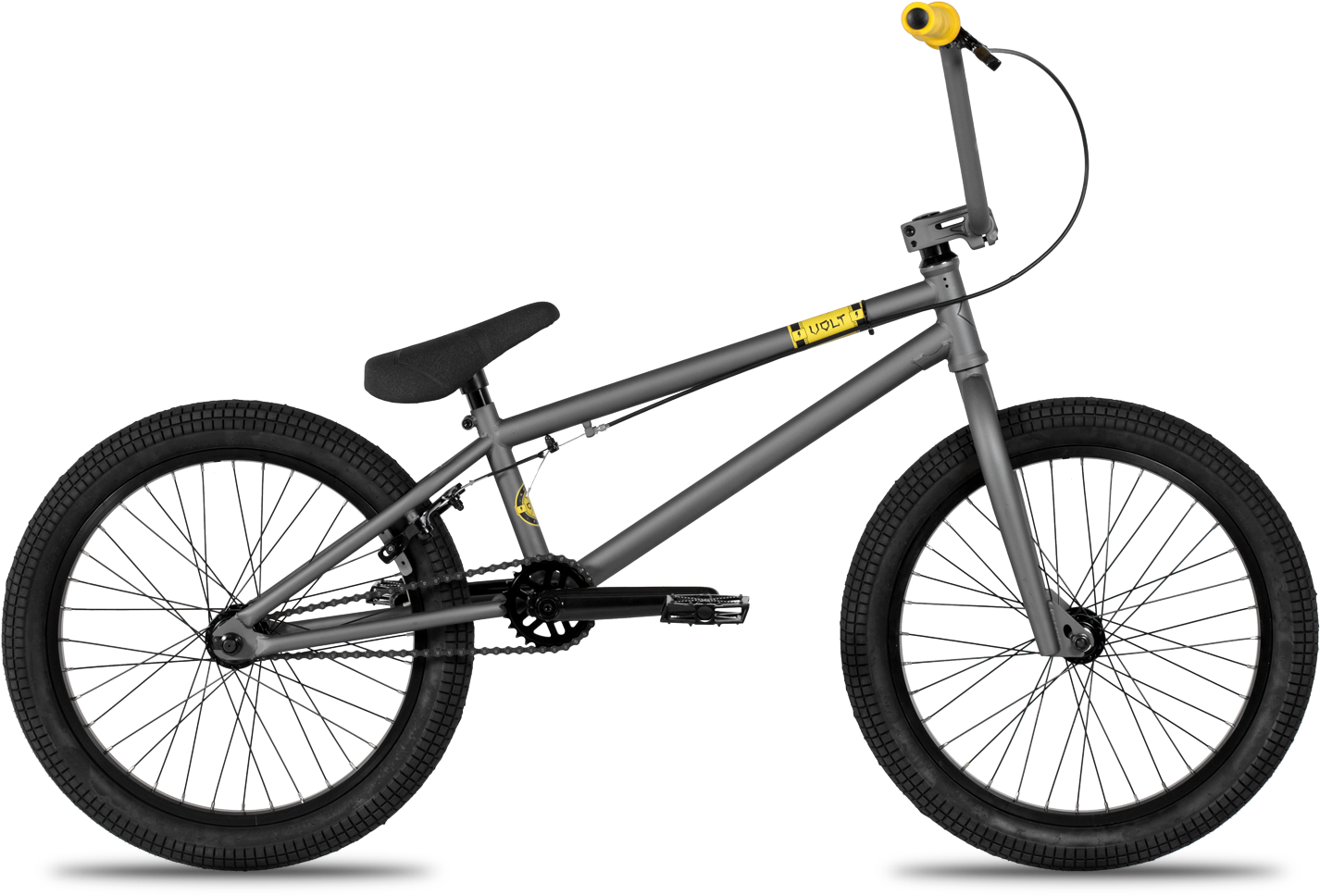 Grey B M X Bike Profile PNG Image