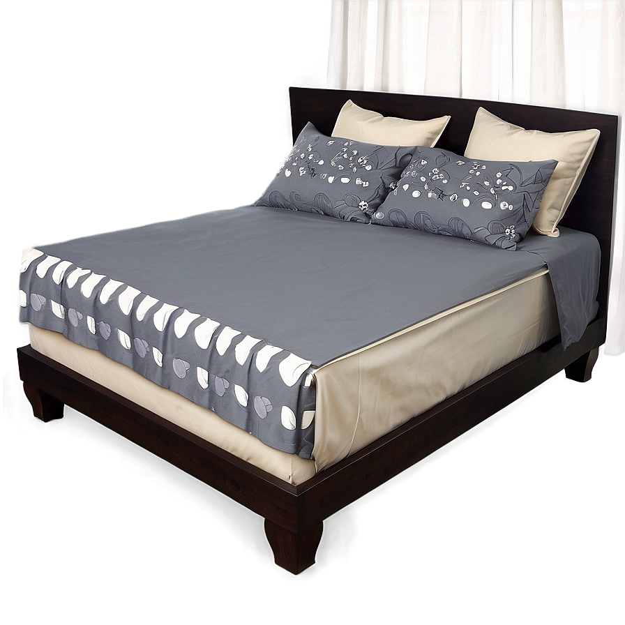 Grey Bed Sheet Png Fdv72 PNG Image