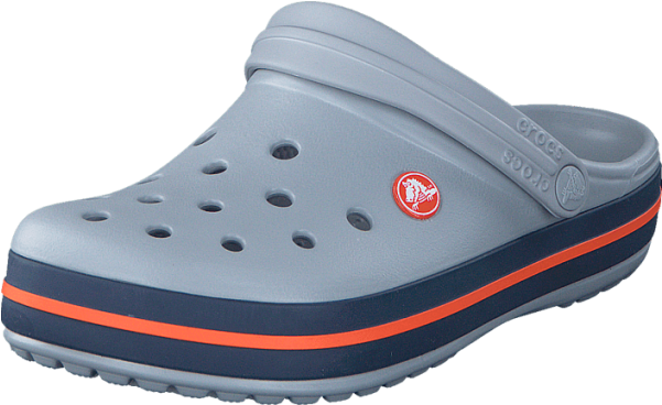 Grey Crocswith Redand Blue Stripes PNG Image