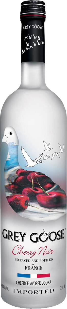 Grey Goose Cherry Noir Vodka Bottle PNG Image