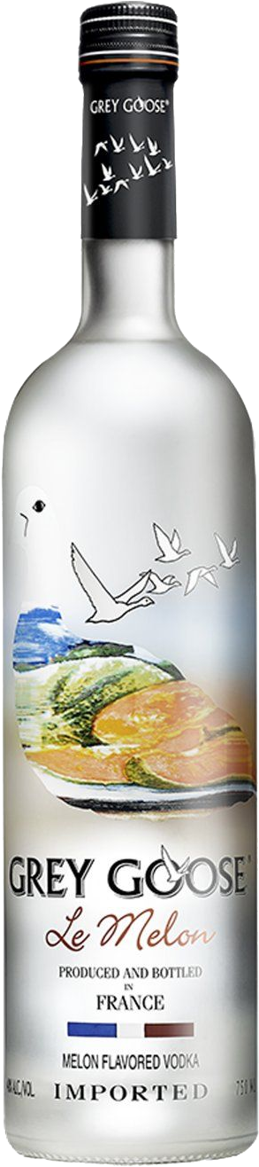 Grey Goose Le Melon Vodka Bottle PNG Image