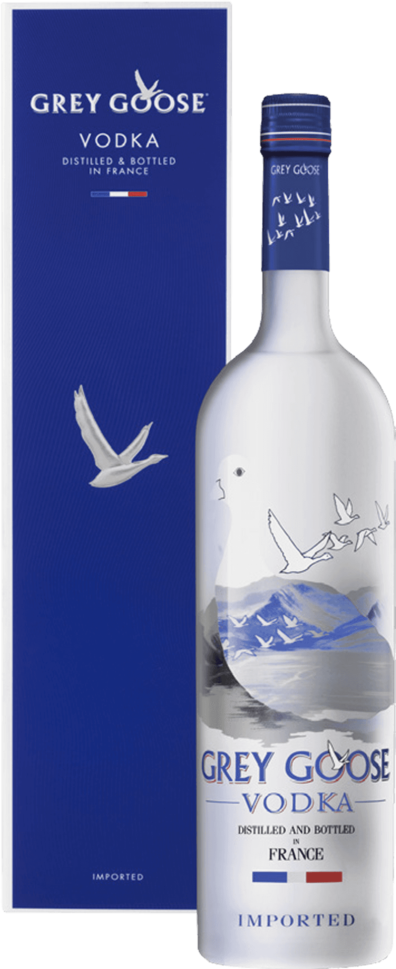 Grey Goose Vodka Bottleand Box PNG Image