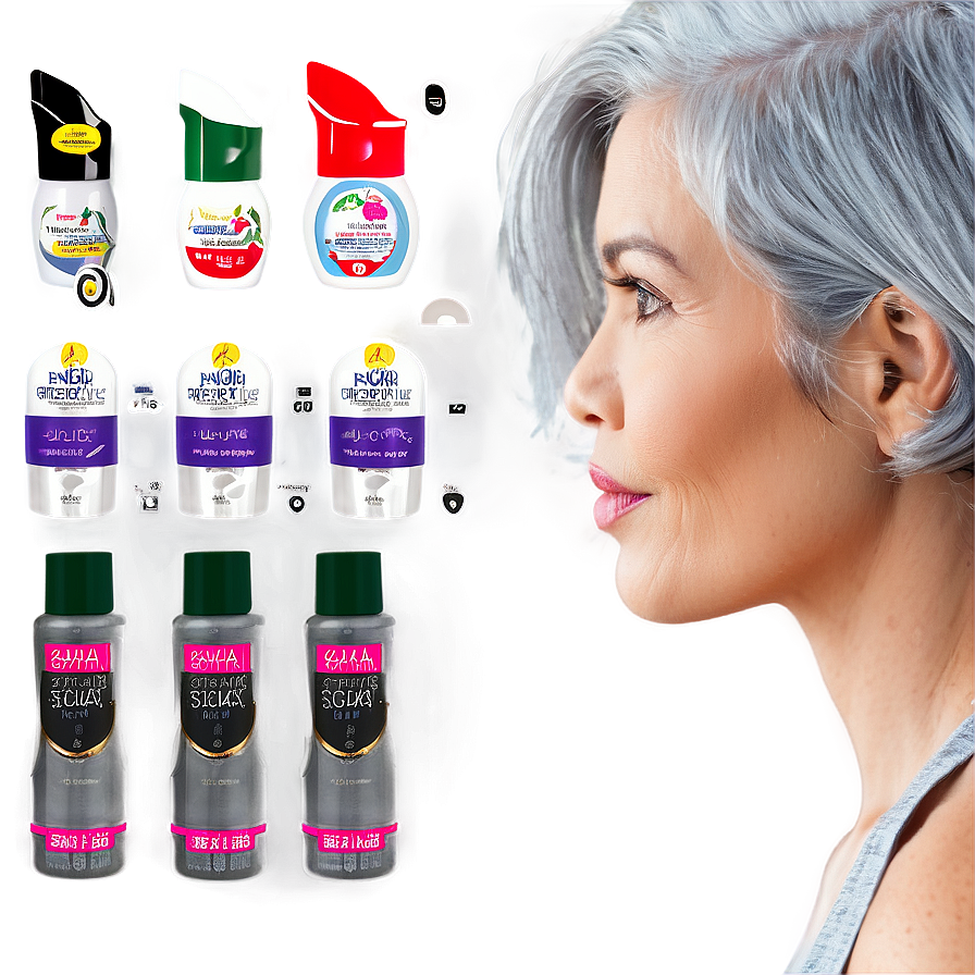 Grey Hair Beauty Secrets Png Aoo PNG Image