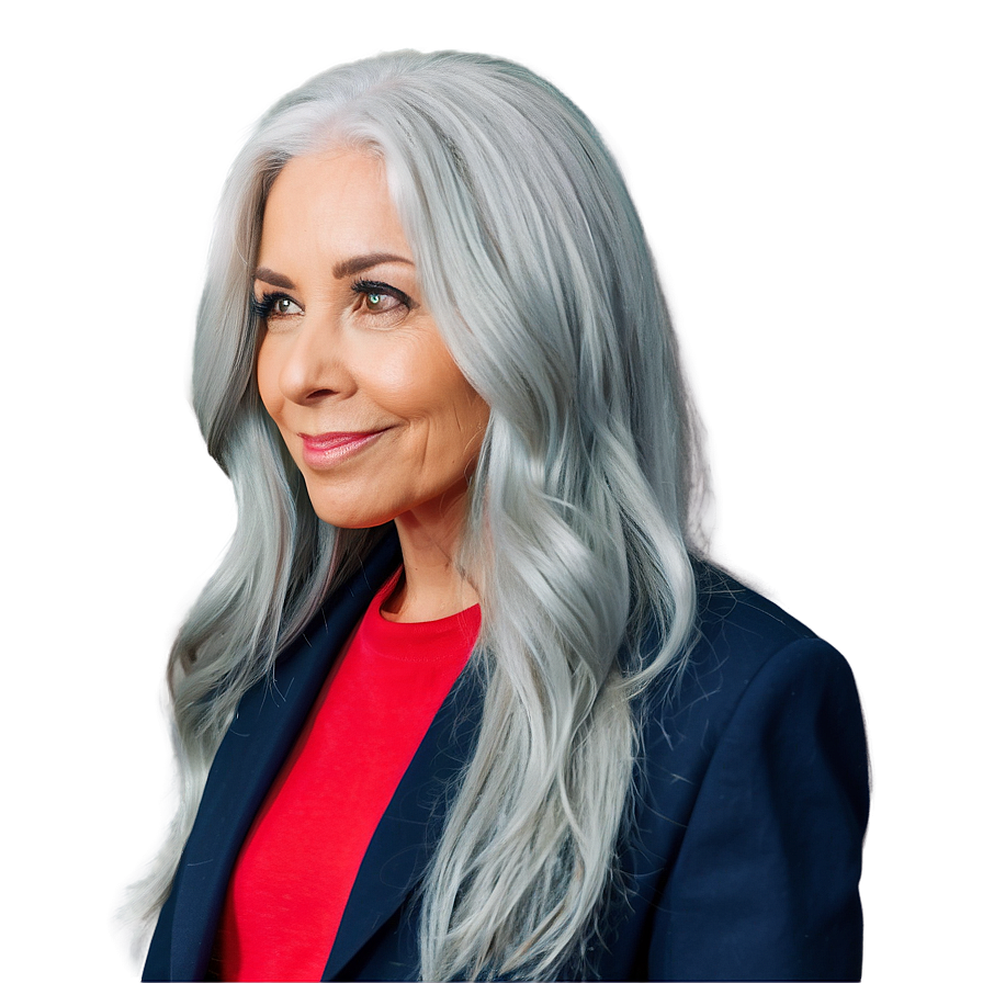 Grey Hair Perfection Png Biw44 PNG Image