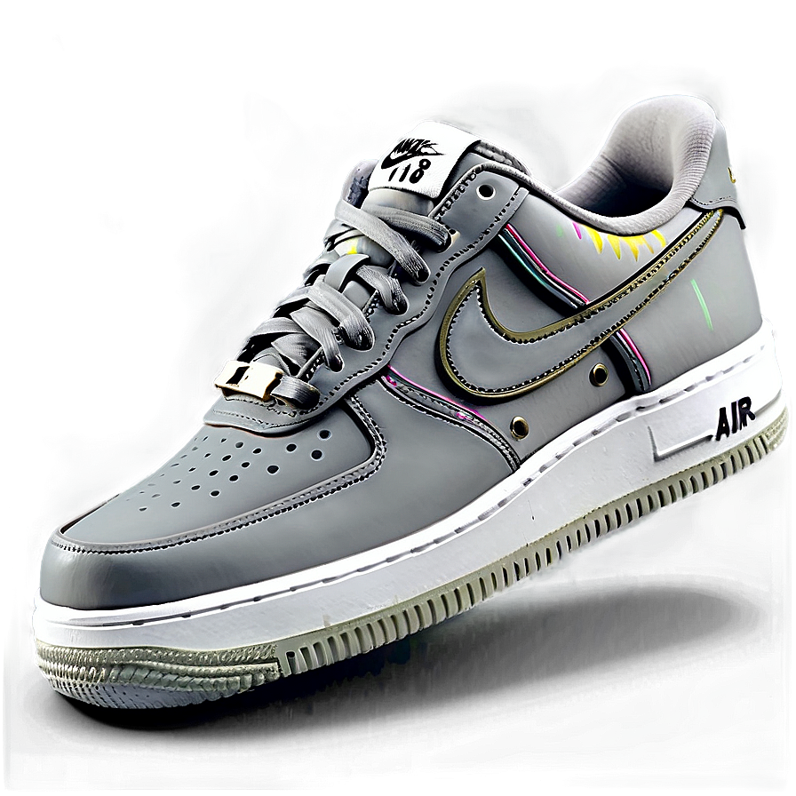 Grey Nike Air Force 1 Png Sox PNG Image