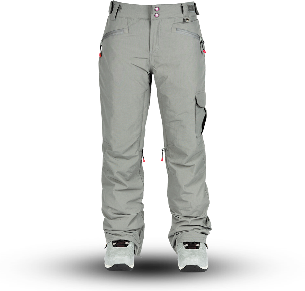 Grey Outdoor Pants Standing PNG Image