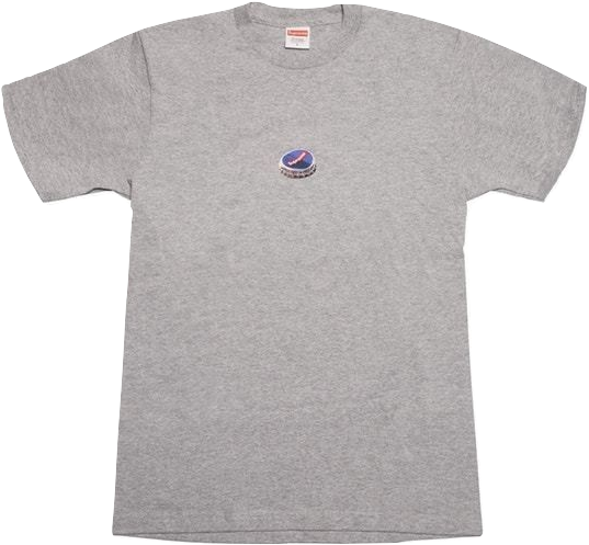 Grey T Shirtwith Chest Logo PNG Image