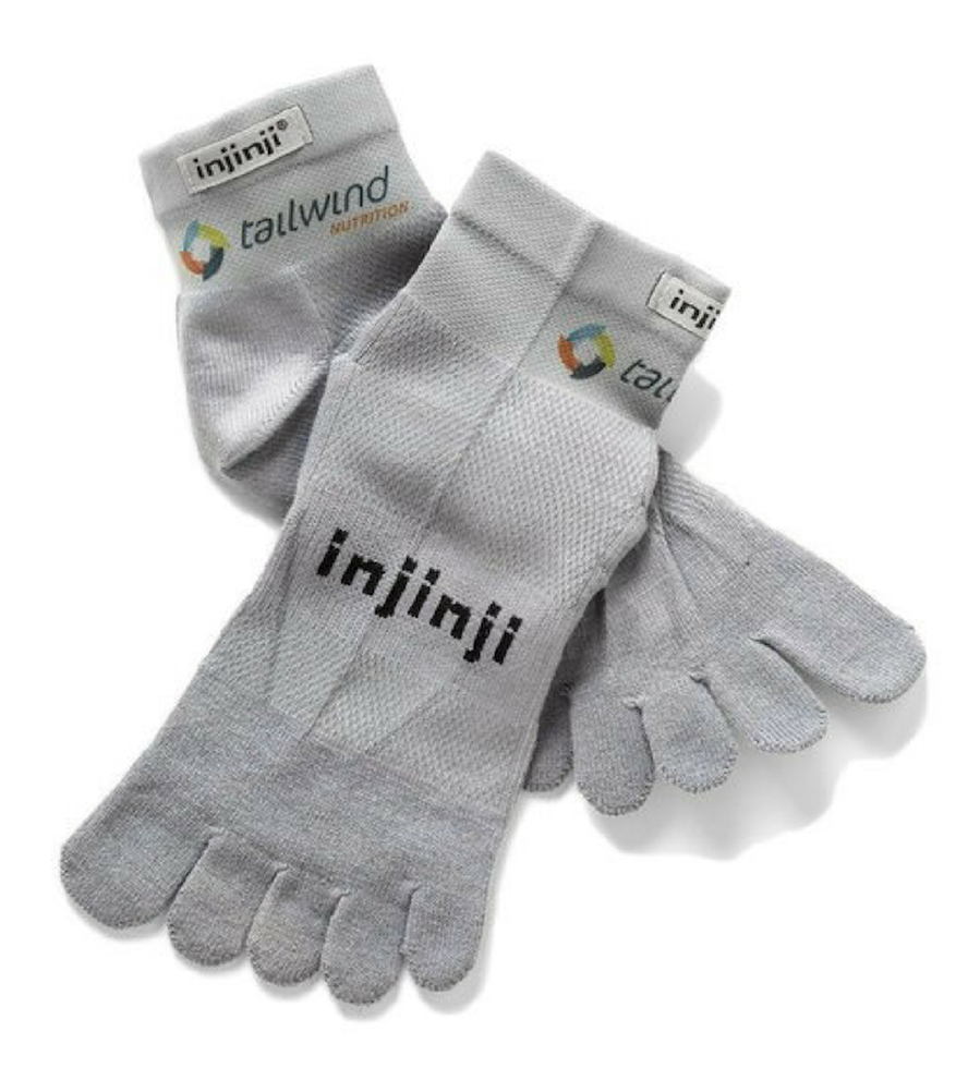 Grey Toe Socks Branded Tallwind Nutrition PNG Image