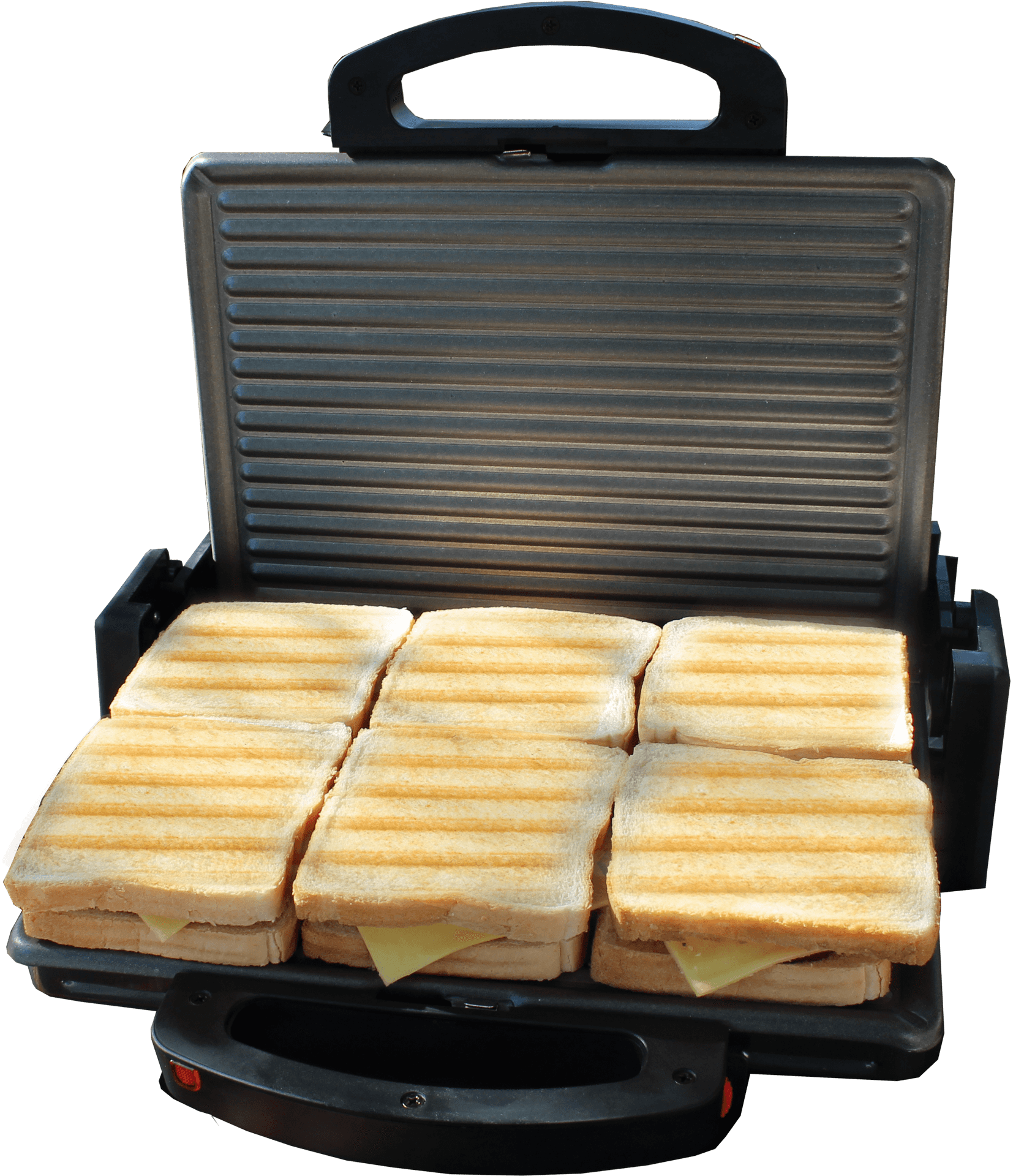 Grilled Cheese Sandwicheson Press PNG Image