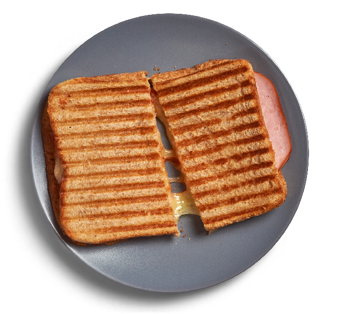 Grilled Cheese Sandwichwith Ham PNG Image