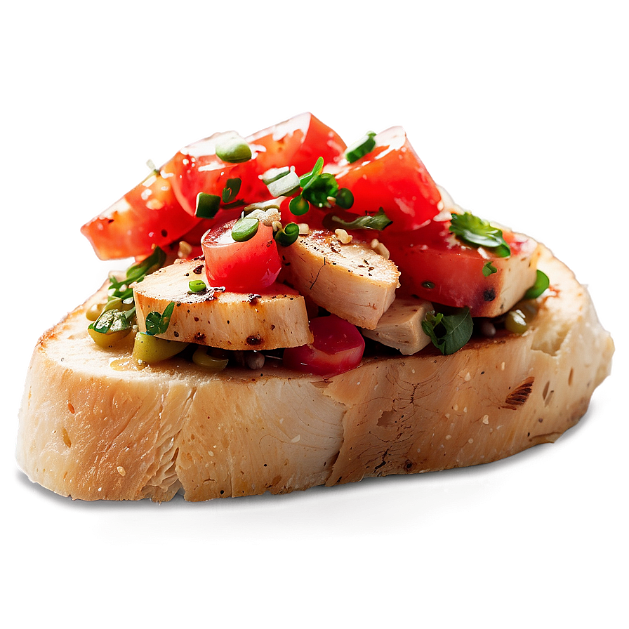 Grilled Chicken Bruschetta Topping Png Cvp96 PNG Image