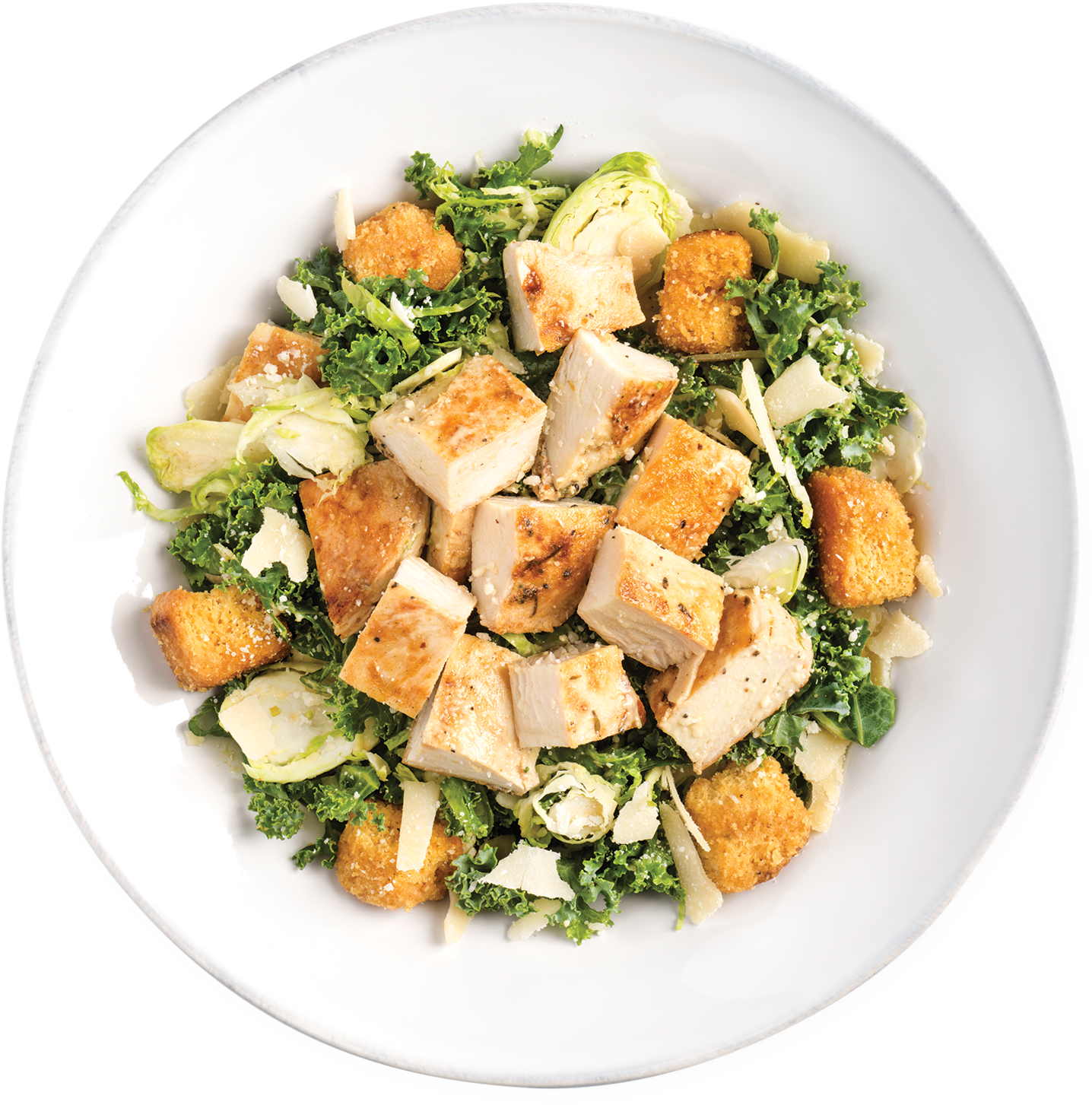 Grilled Chicken Kale Salad PNG Image