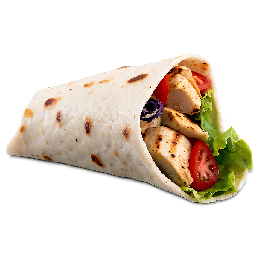 Grilled Chicken Wraps Recipe Png Nld PNG Image