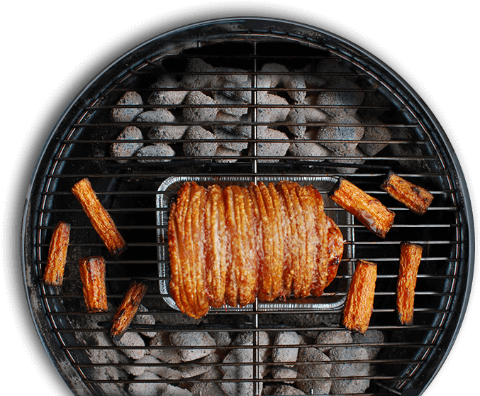 Grilled Pork Bellyand Sweet Potatoes Barbecue PNG Image