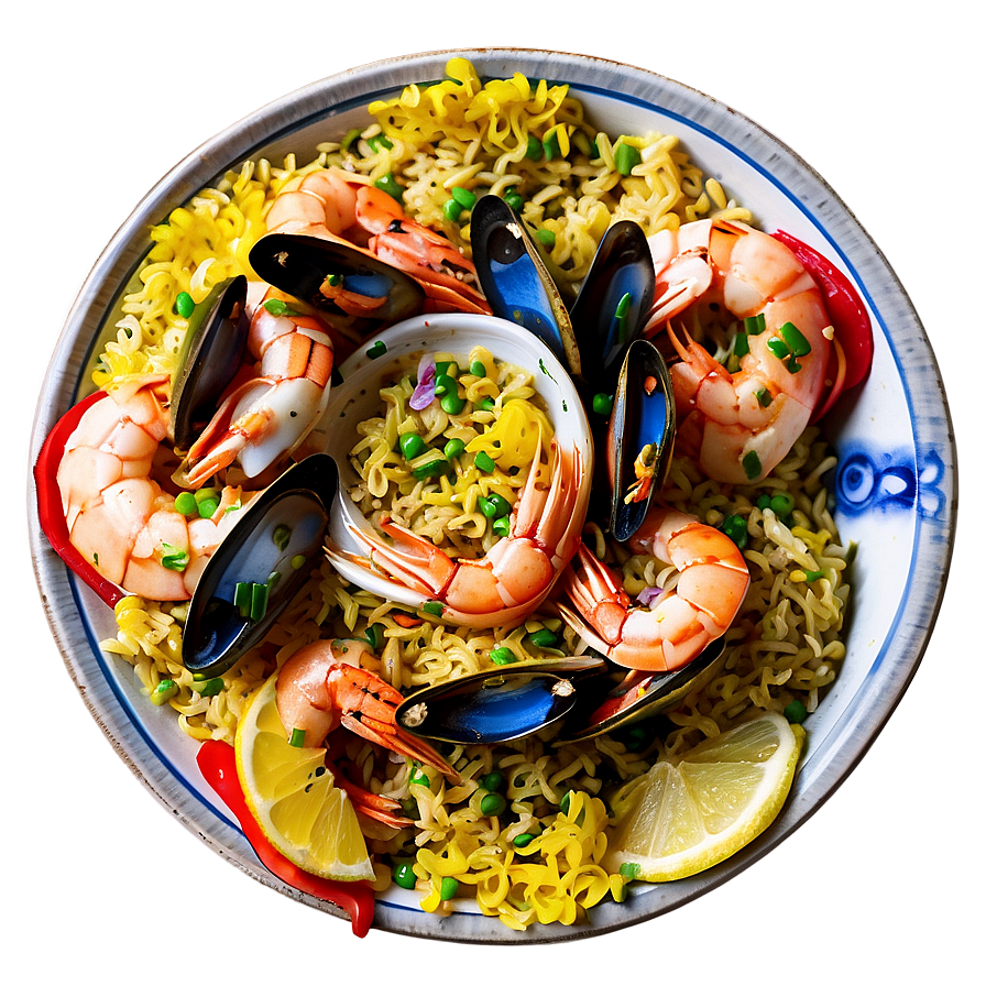 Grilled Seafood Paella Png 06252024 PNG Image