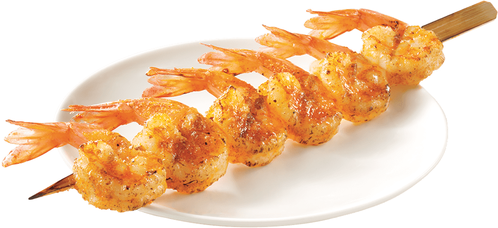 Grilled Shrimp Skewers PNG Image