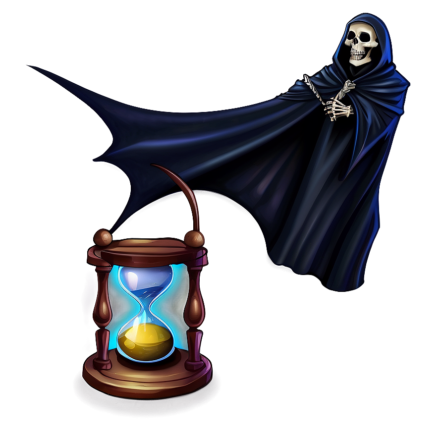 Grim Reaper With Hourglass Png 49 PNG Image