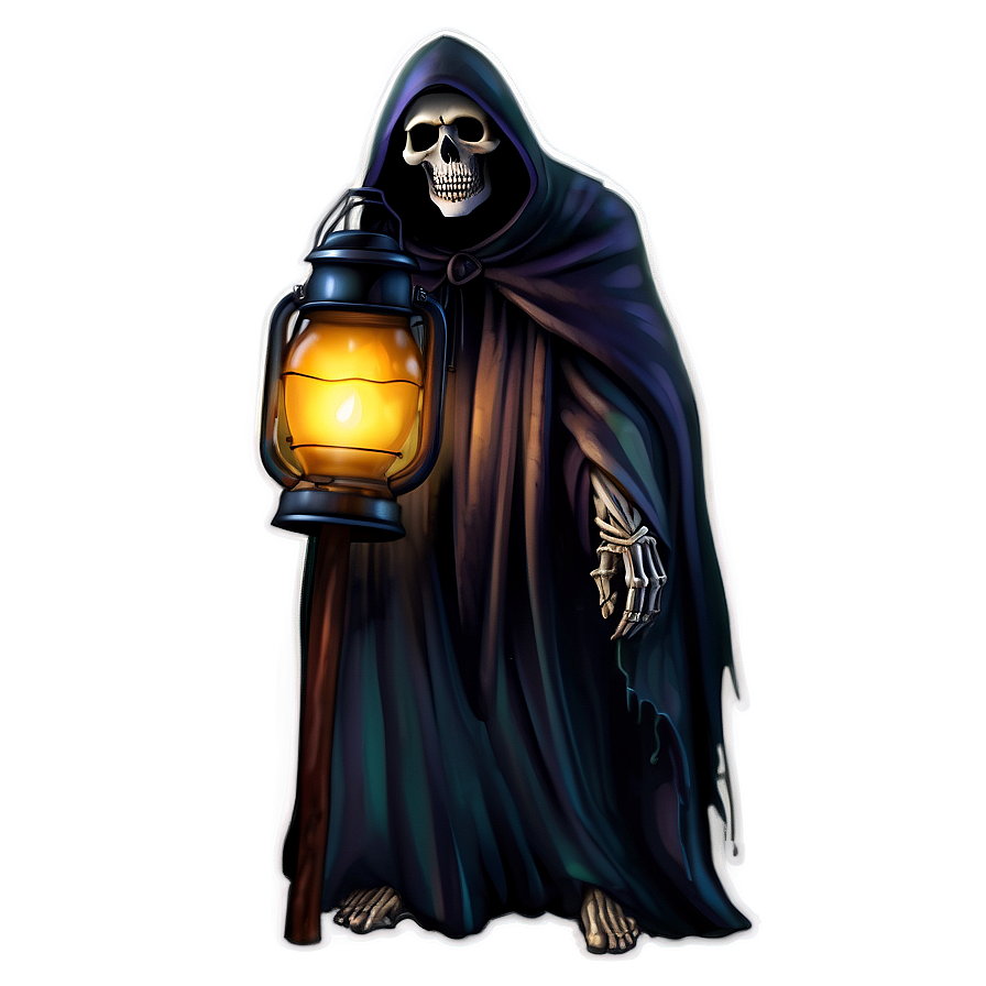 Grim Reaper With Lantern Png 05062024 PNG Image