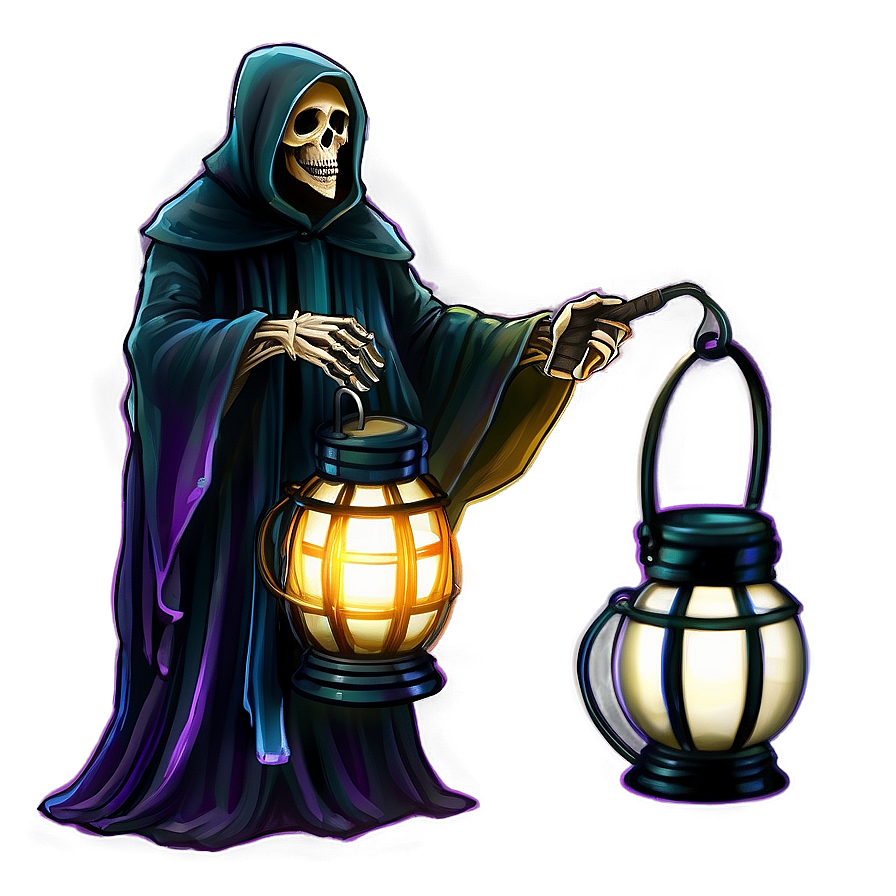 Grim Reaper With Lantern Png Qnx PNG Image