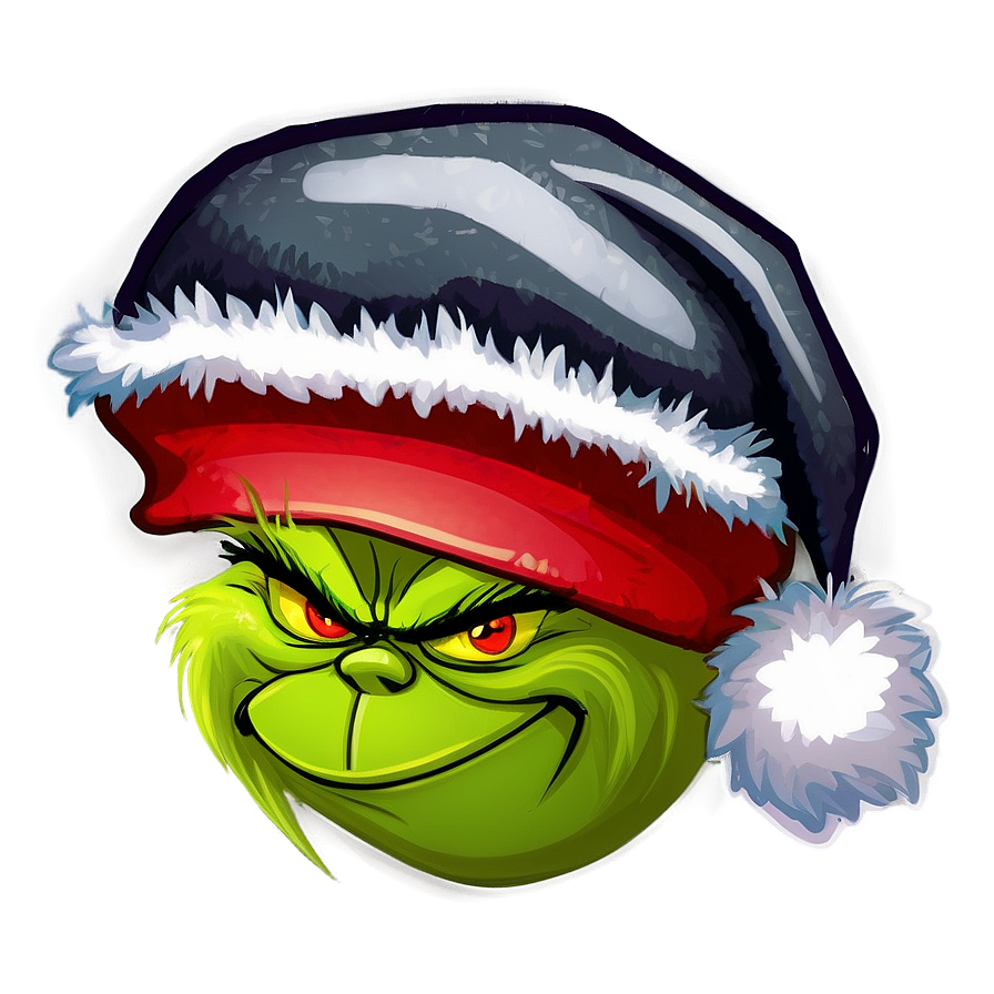 Grinch Christmas Sticker Png Kqd96 PNG Image