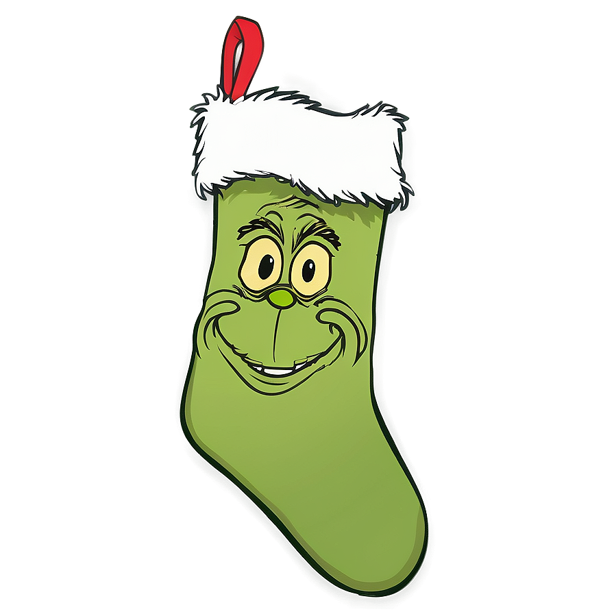 Grinch Christmas Stocking Png Erh PNG Image