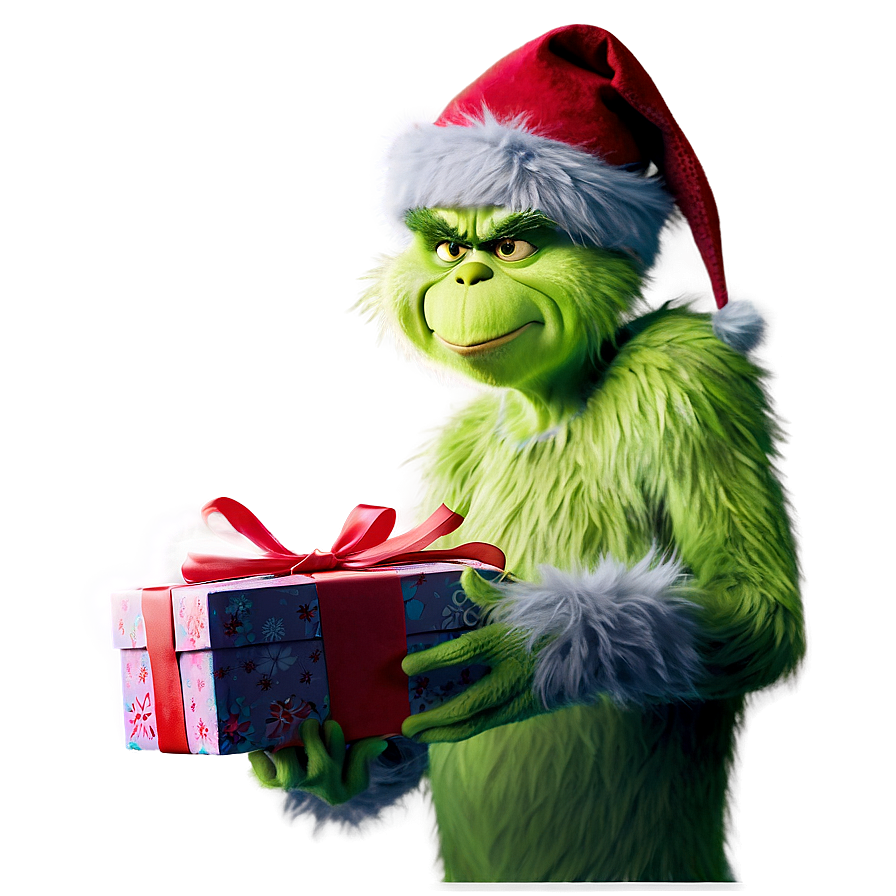 Grinch With Gifts Png 5 PNG Image