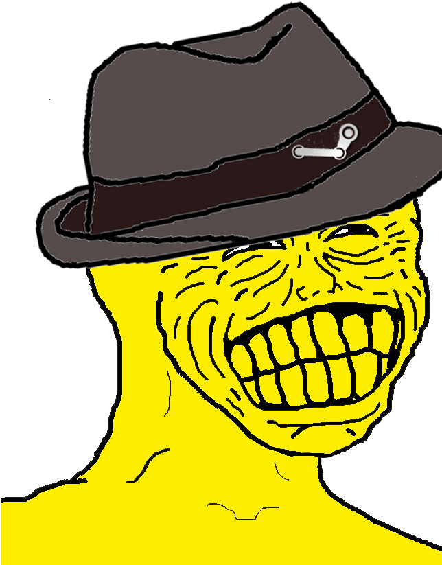 Grinning Face With Hat Drawing PNG Image