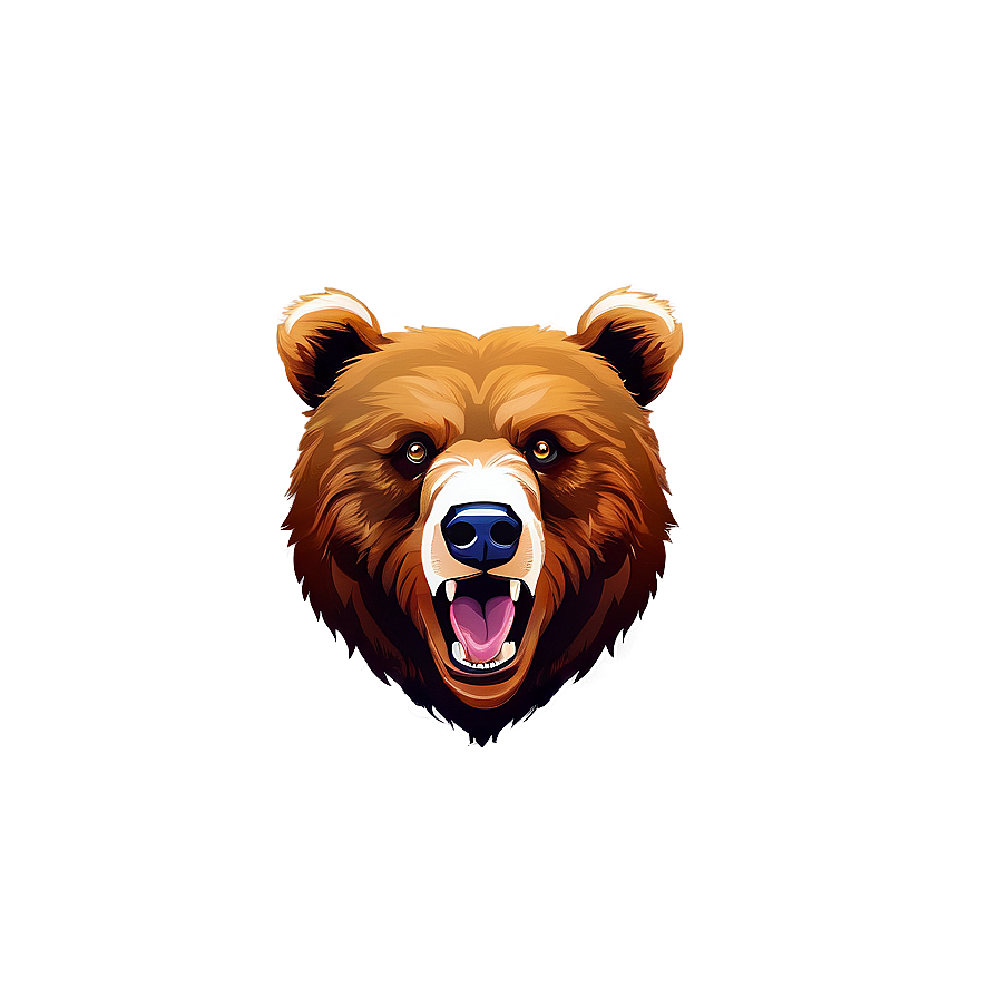 Grizzly Bear Head Graphic Png Cax PNG Image