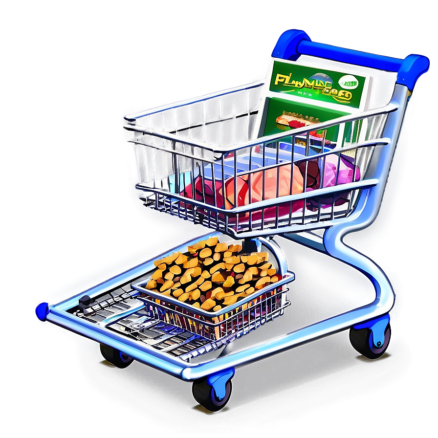 Grocery Cart In Store Png 36 PNG Image