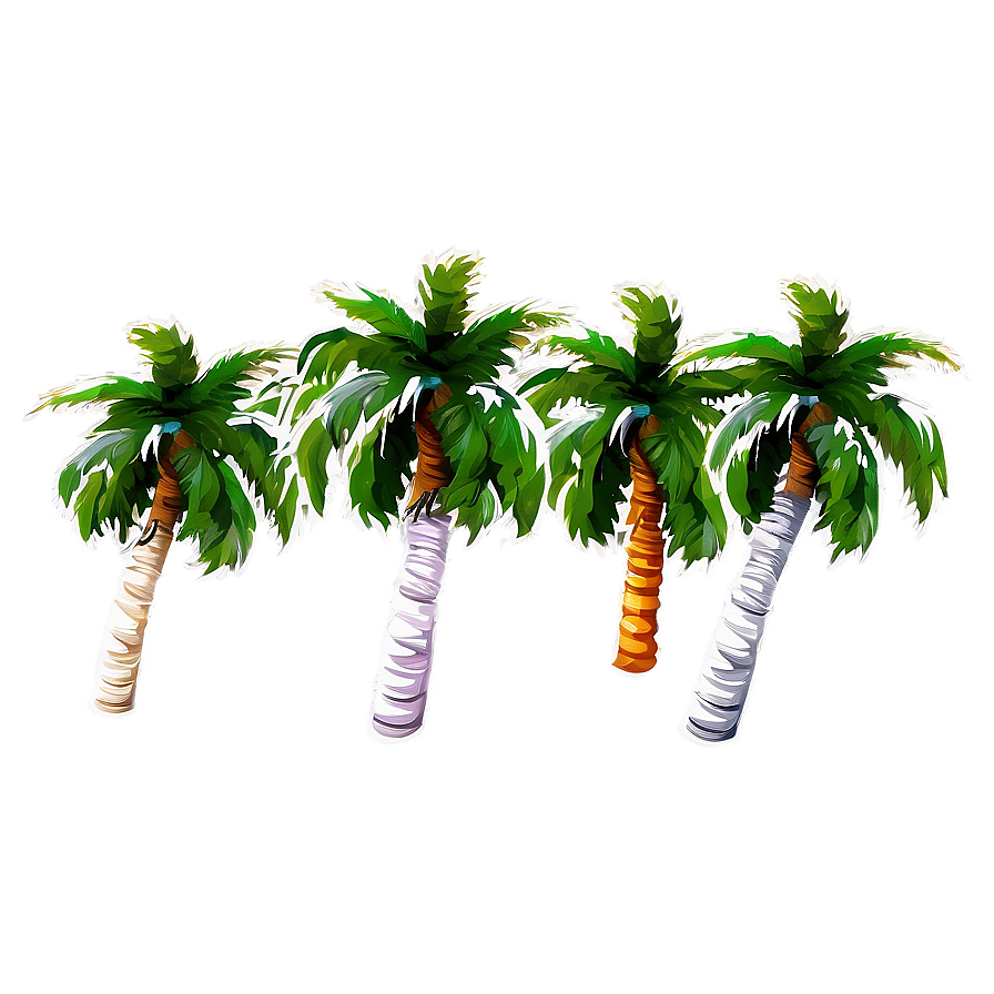 Group Of Palm Trees Png Uvu PNG Image