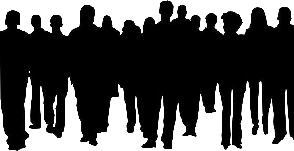 Group Silhouette Profile PNG Image