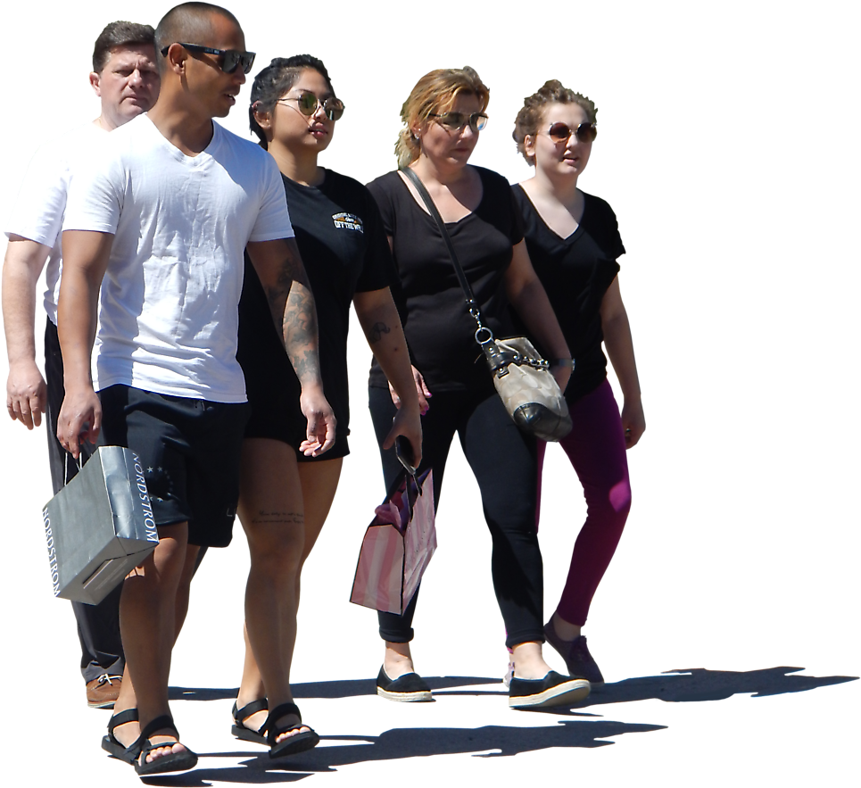 Group_ Walking_ Together_ Outdoors.png PNG Image