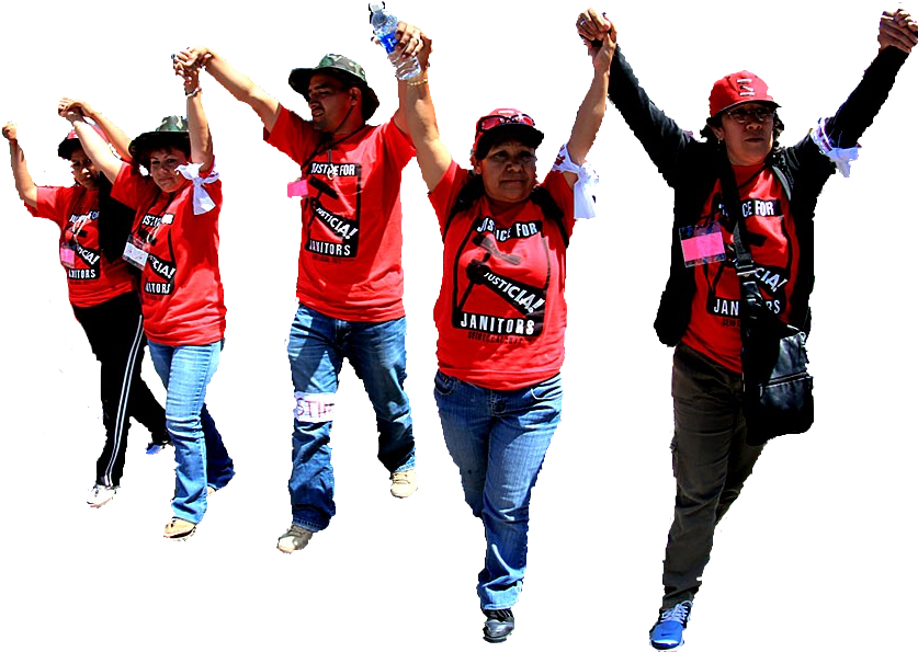 Groupof Protesters Cheering PNG Image