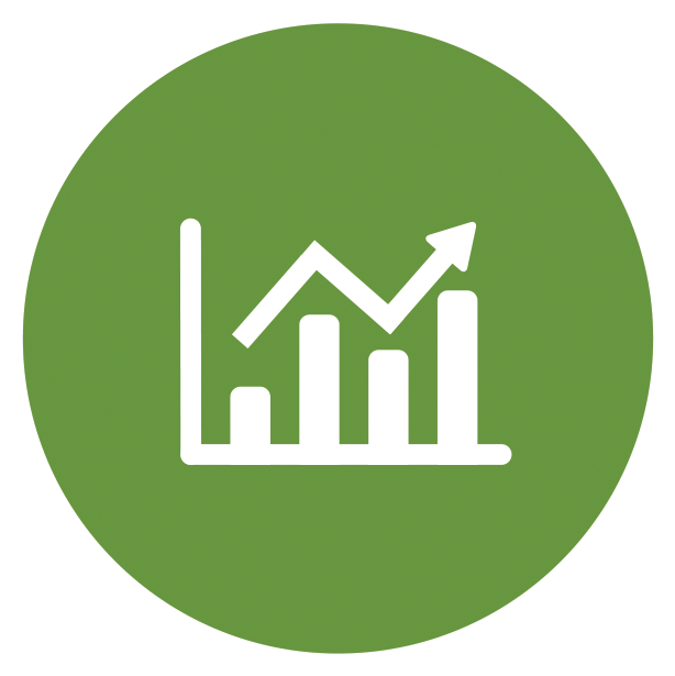 Growth Chart Icon PNG Image