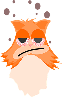 Grumpy Cat Cartoonwith Sunglasses PNG Image