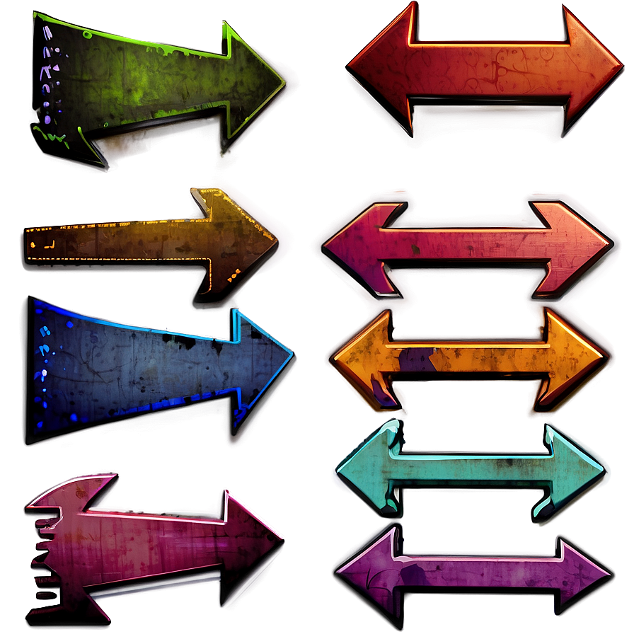 Grunge Arrow Icons Png Fys PNG Image