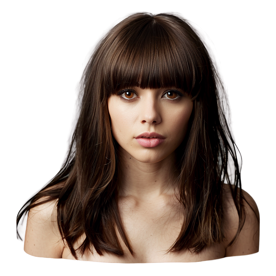 Grunge Bangs Hairstyle Png Gcu40 PNG Image