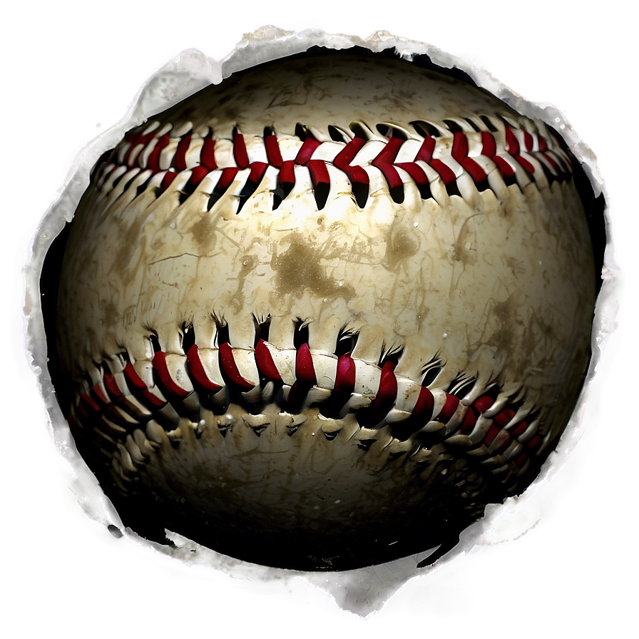 Grunge Baseball Illustration Png 06282024 PNG Image