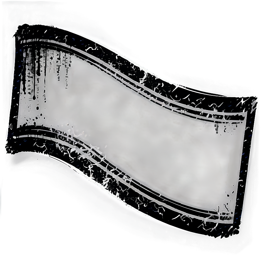 Grunge Black Banner Png Hkf13 PNG Image