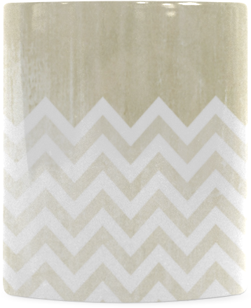 Grunge Chevron Pattern Ceramic Vase PNG Image