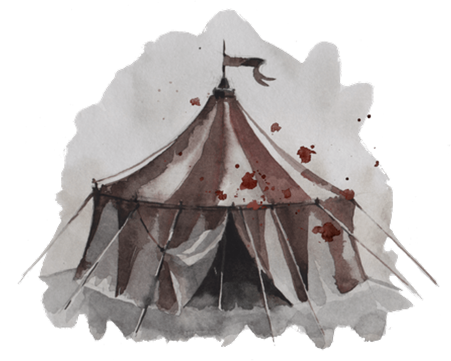 Grunge Circus Tent Artwork PNG Image