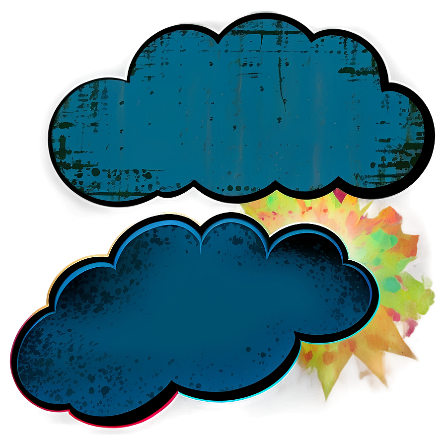 Grunge Cloud Shapes Png Vbw PNG Image