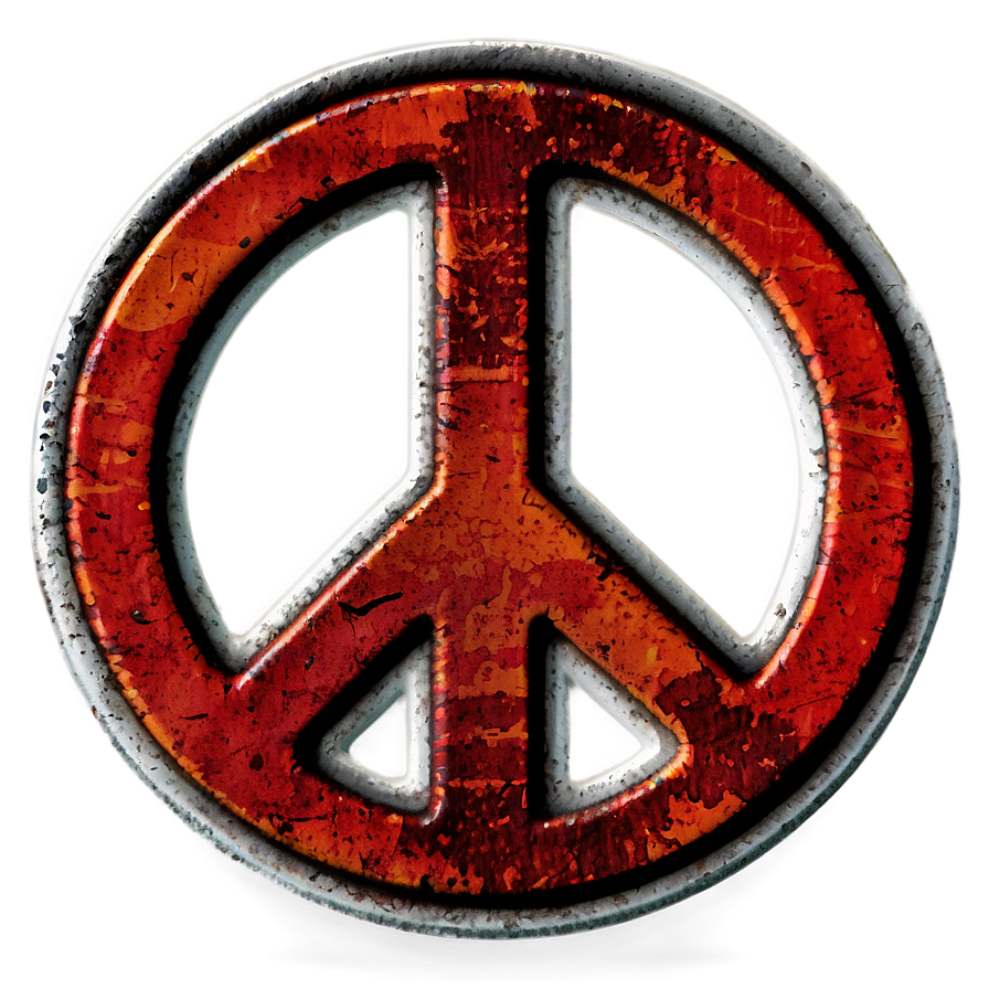 Grunge Peace Symbol Png 6 PNG Image