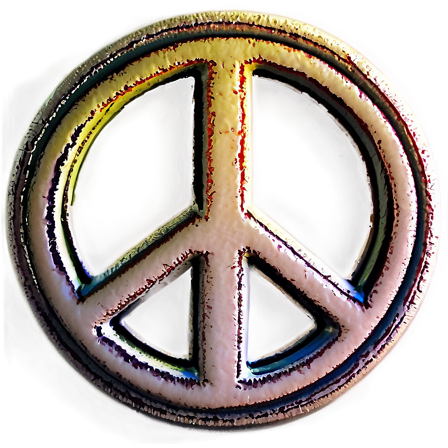 Grunge Peace Symbol Png 95 PNG Image