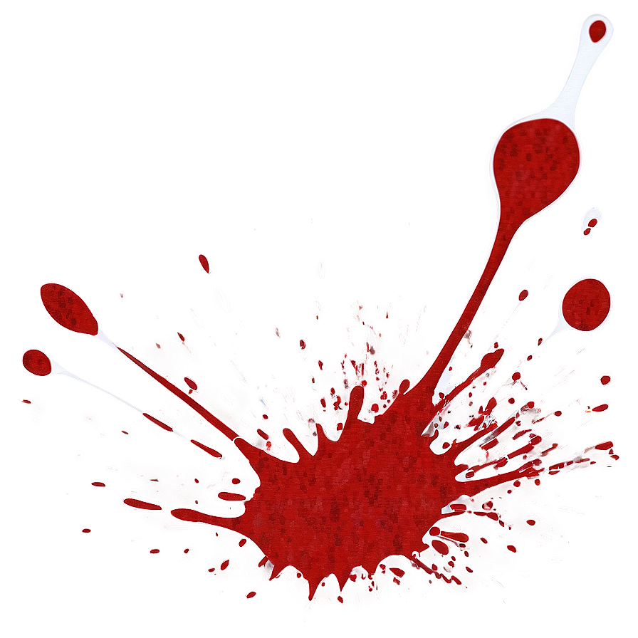 Grunge Red Paint Splatter Png 4 PNG Image