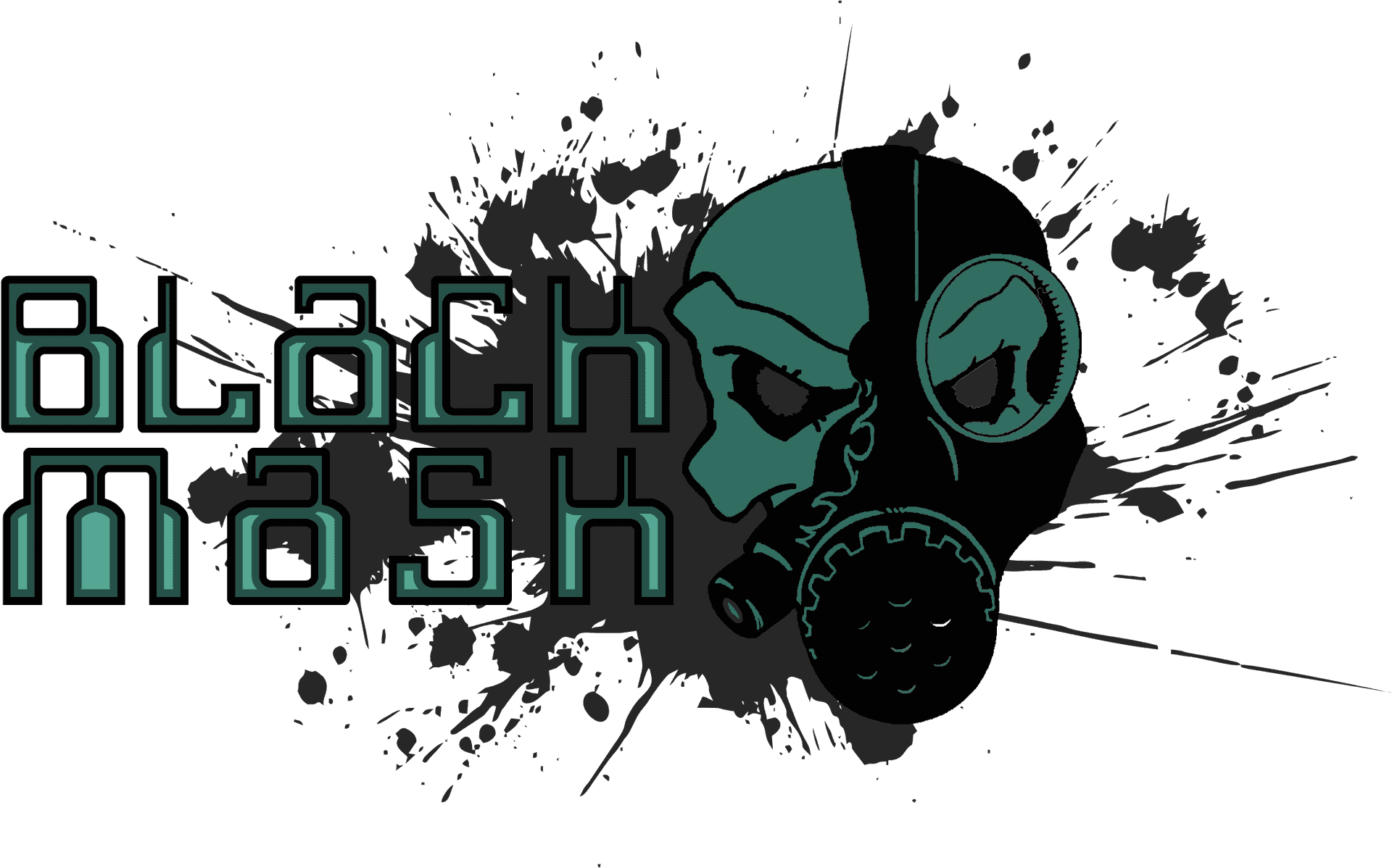 Grunge_ Skull_ Gas_ Mask_ Vector PNG Image