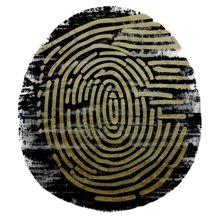 Grunge Style Fingerprint Png Boi29 PNG Image